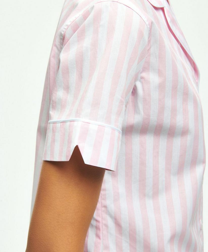 Cotton Poplin Striped Pajama Set, image 4