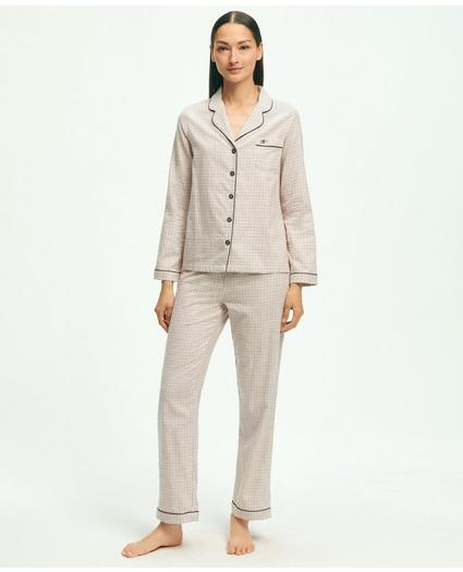 Cotton Flannel Tattersall Pajama Set, image 1