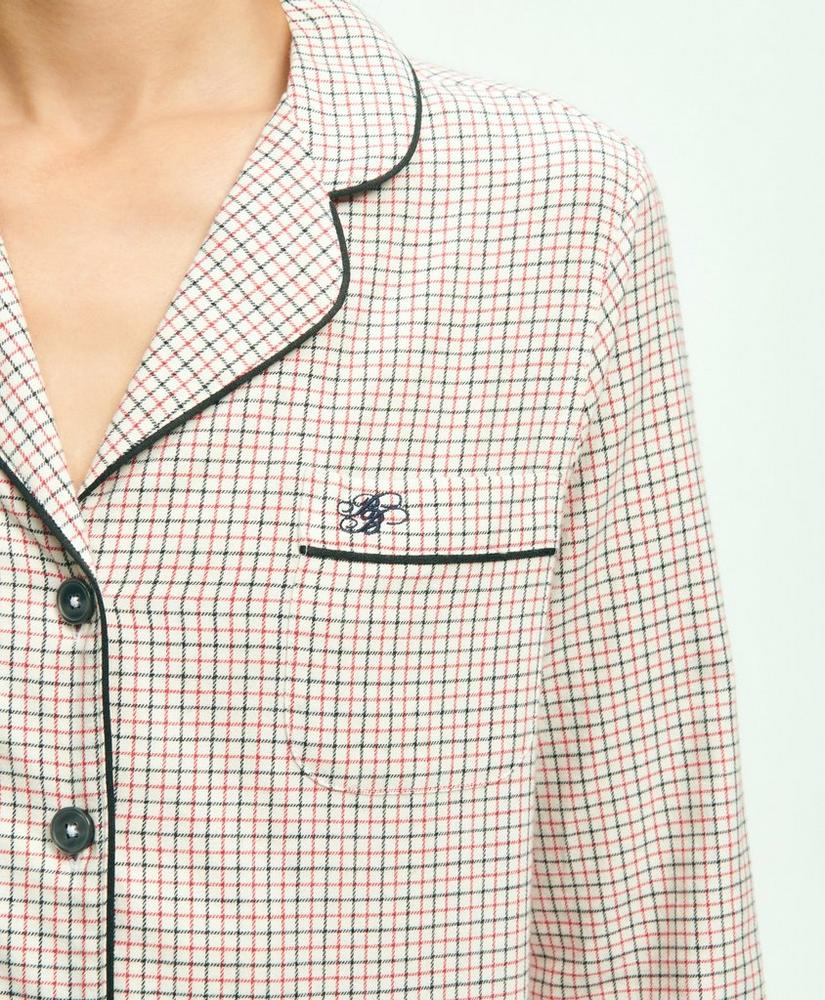 Cotton Flannel Tattersall Pajama Set, image 3