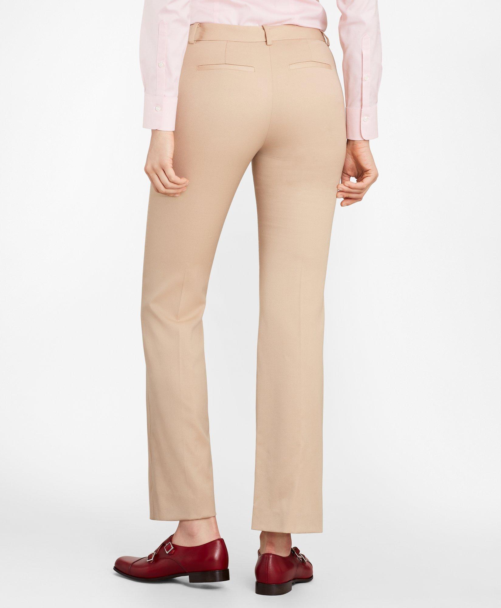 Cotton Gabardine Thread Detail Pants - Women - Ready-to-Wear