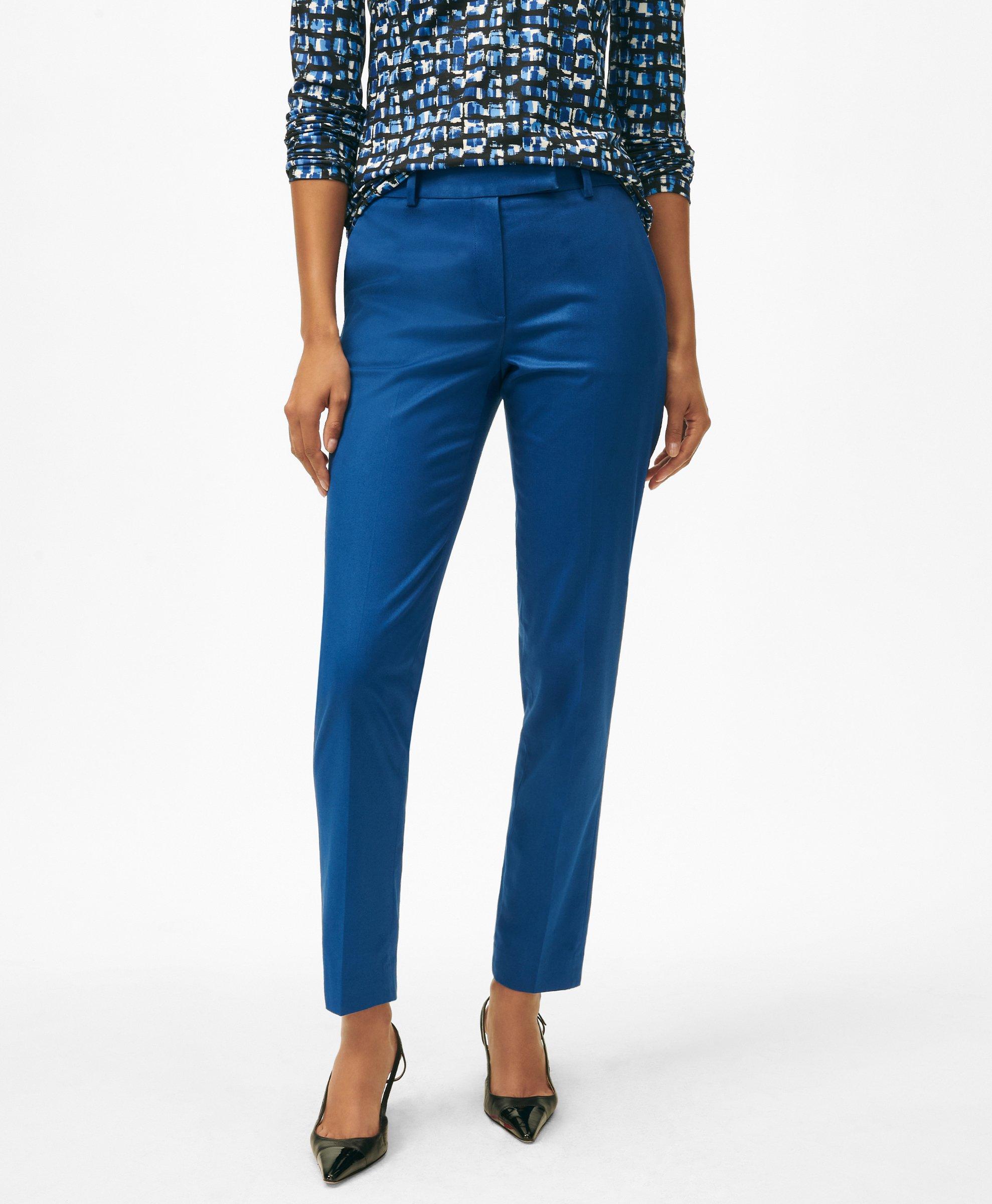 Brooks Brothers Stretch Cotton Advantage Chino Pants In Mazarine Blue
