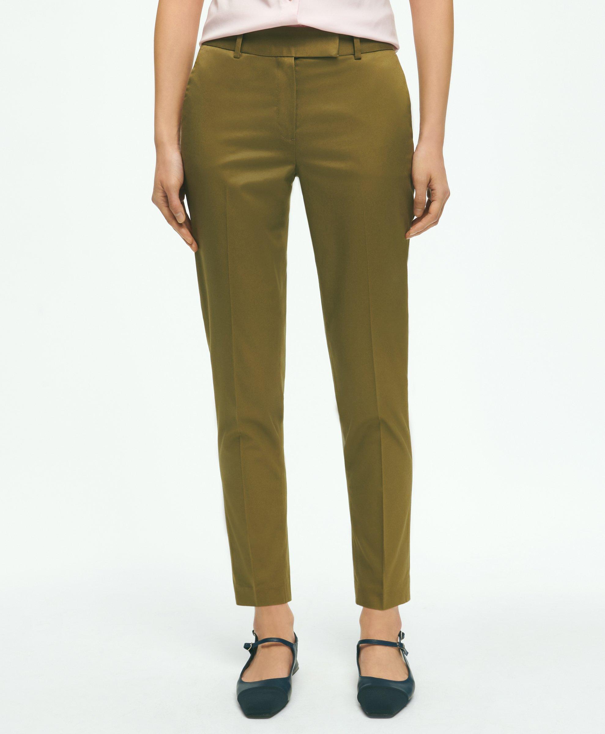 Brooks Brothers Stretch Cotton Advantage Chino Pants In Olive
