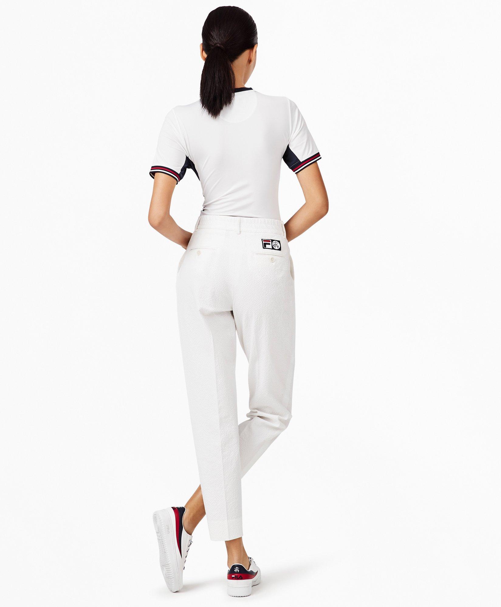 Fila Comines High Waist Pants - antique-white