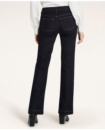 Stretch Cotton Flared Jeans, image 3
