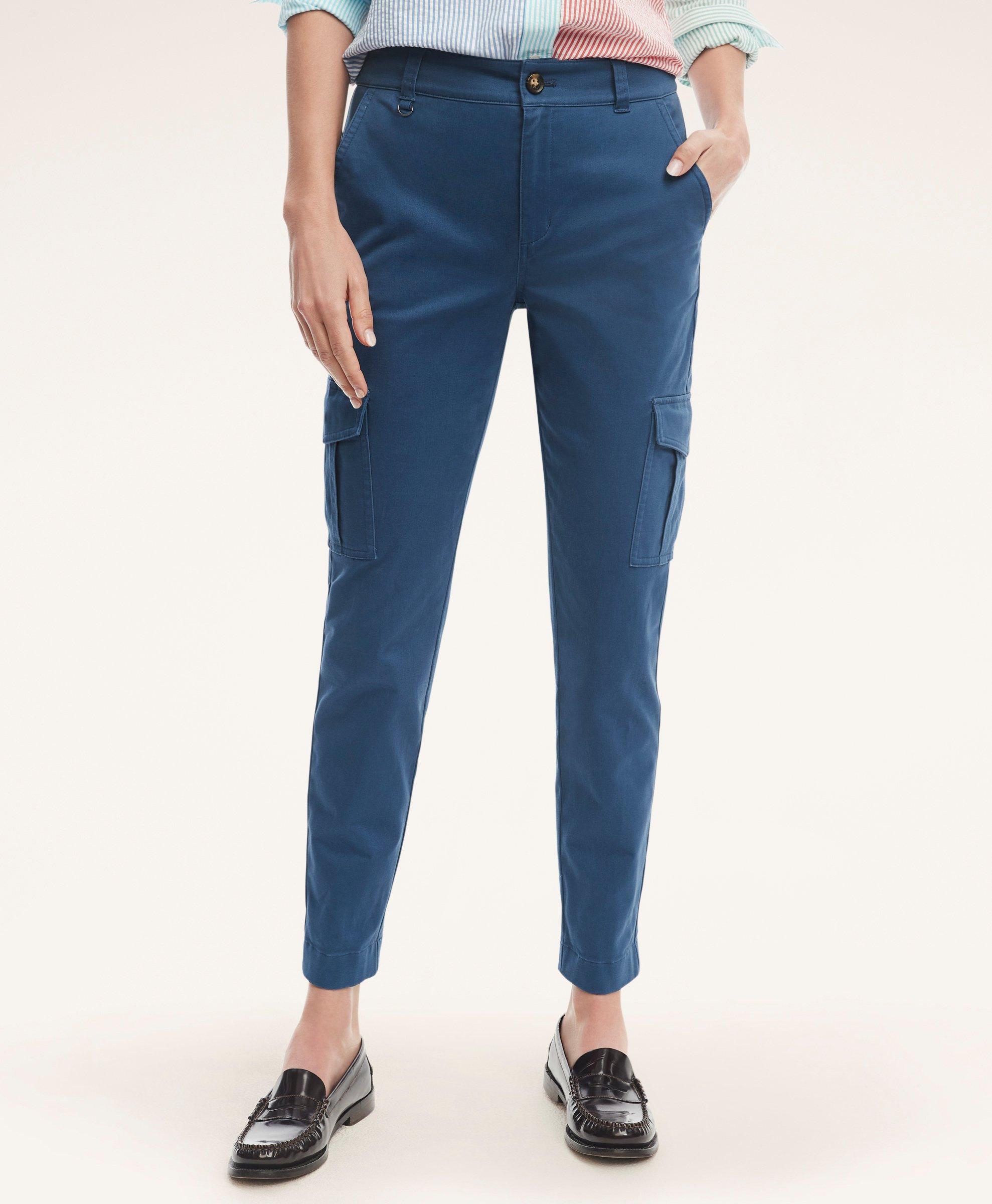 Stretch Sateen Cargo Pants, image 1