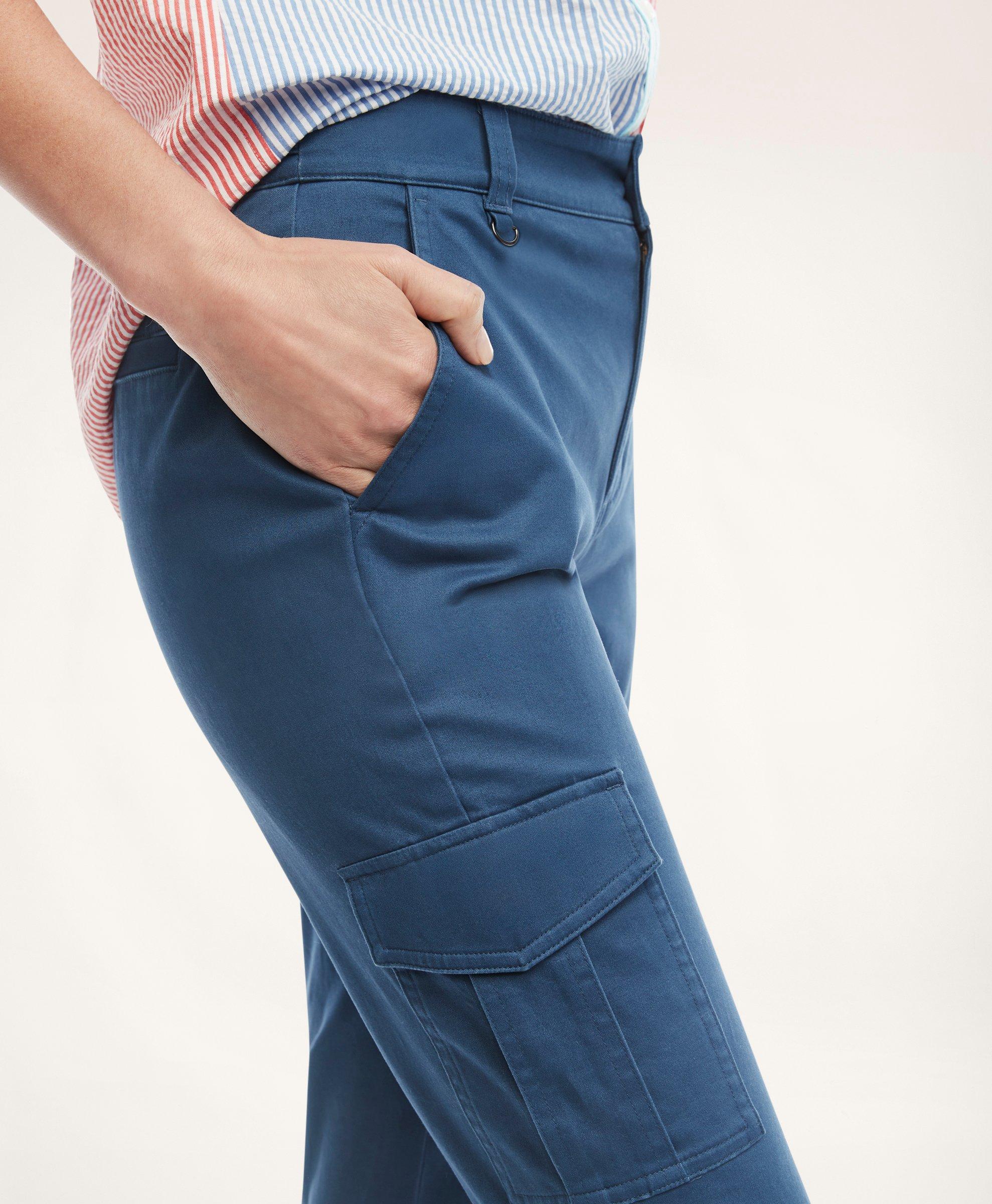 Stretch Sateen Cargo Pants, image 3