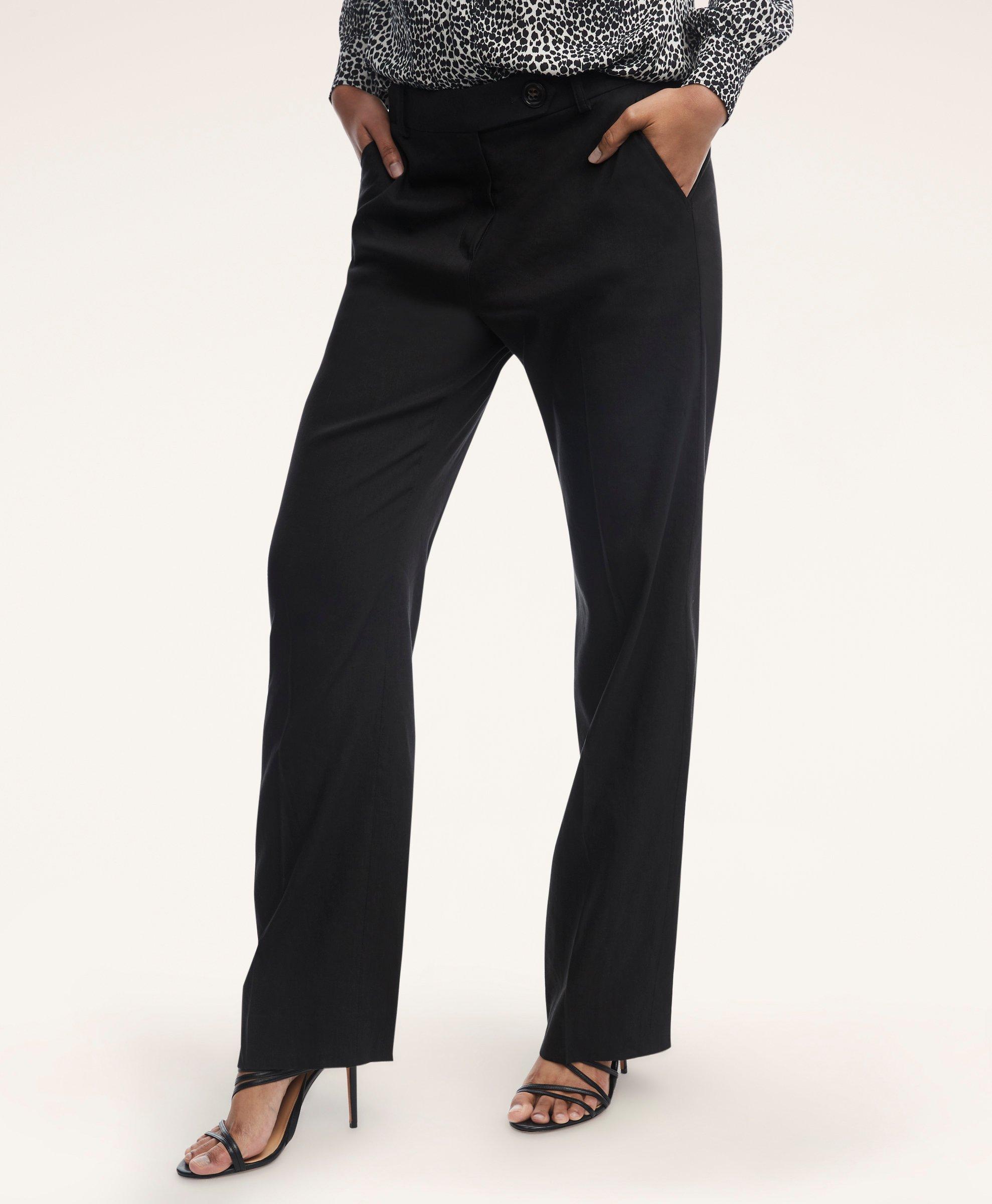 Stretch Linen Blend Pants