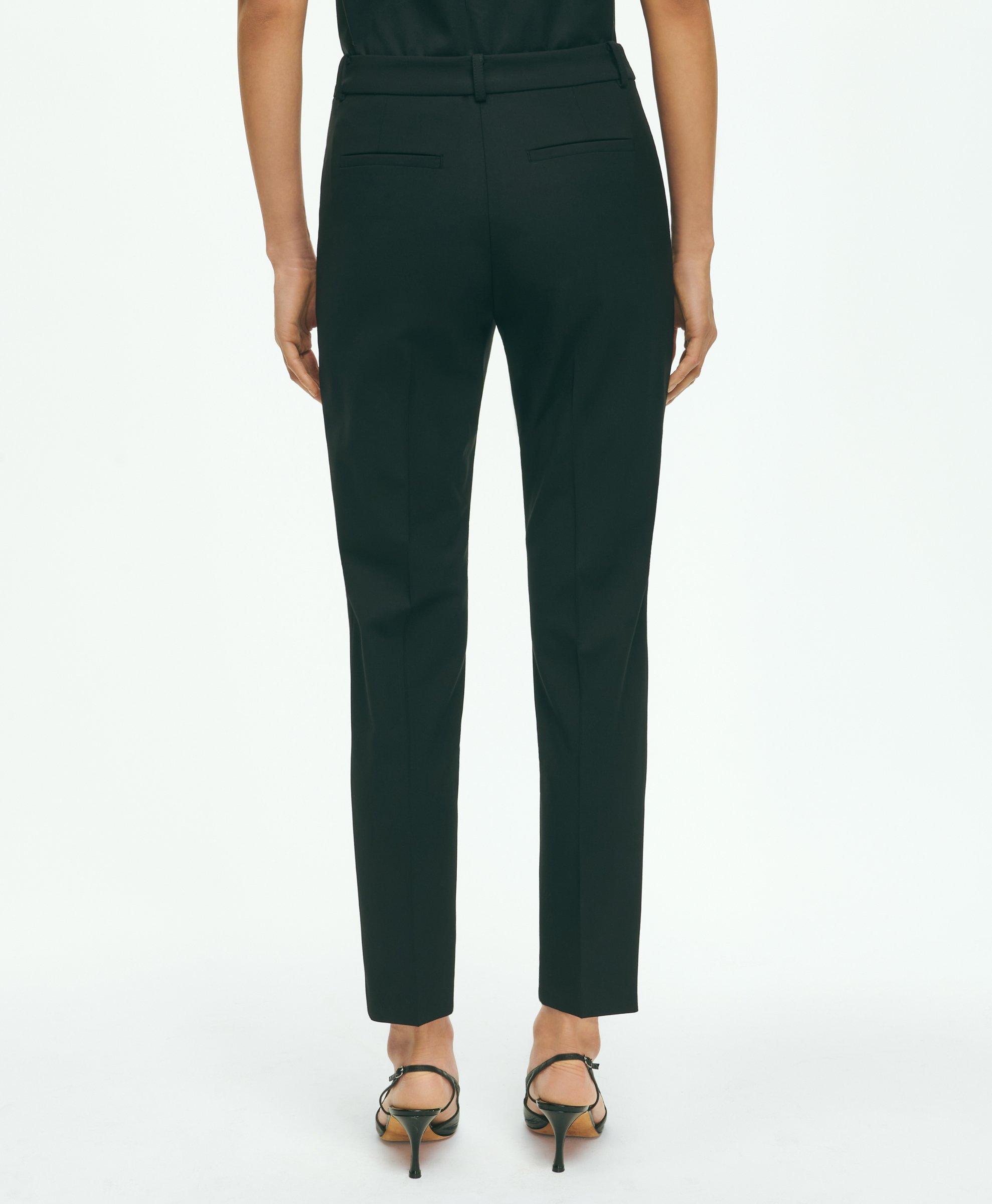 The Essential Brooks Brothers Stretch Wool Slim Crop Pants