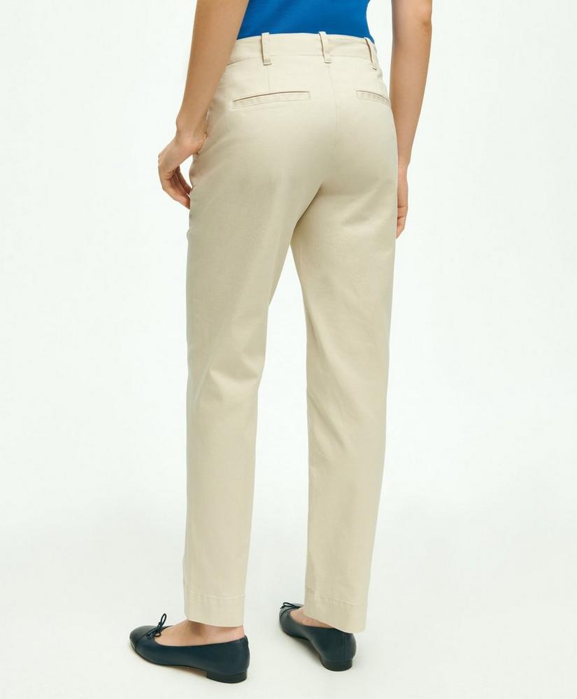 Garment Washed Stretch Cotton Chinos, image 2