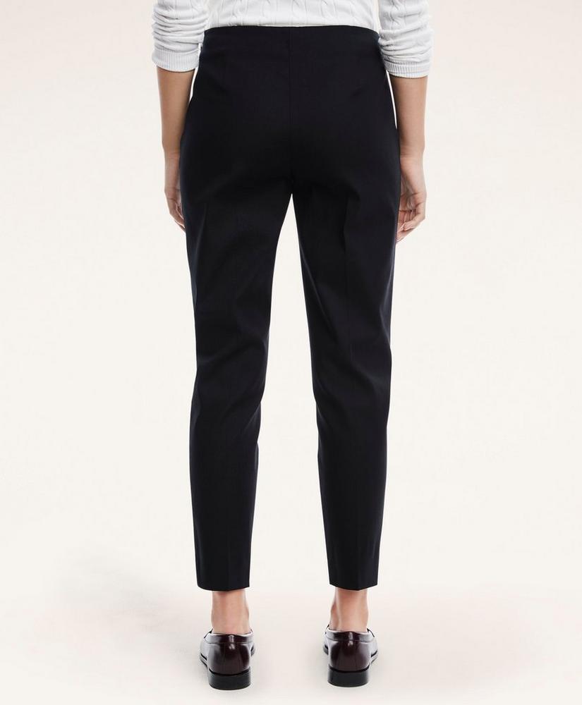 Stretch Cotton Side-Zip Slim Ankle Pants, image 4
