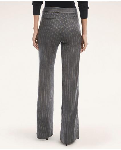 Wool Stretch Flannel Pinstripe Trousers, image 2