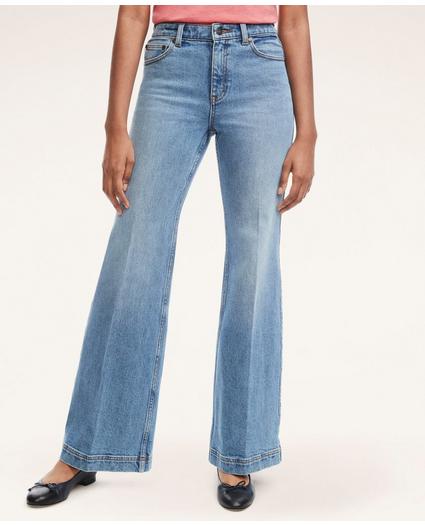 Flared Denim Jeans, image 1