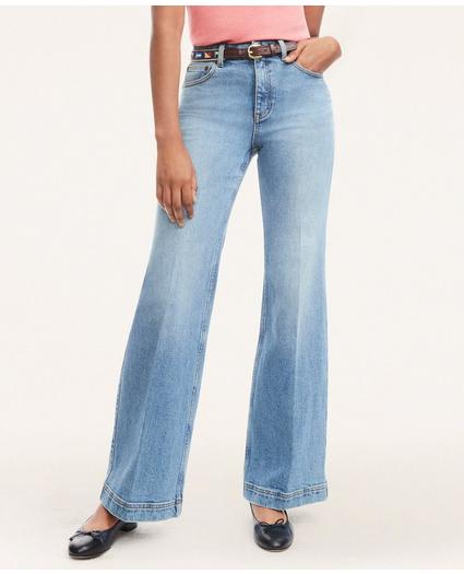 Flared Denim Jeans, image 2