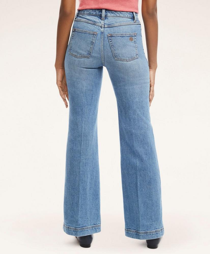Flared Denim Jeans, image 3