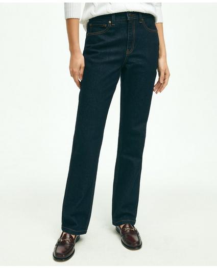 Slim Straight Leg 5-Pocket Denim Jeans, image 2