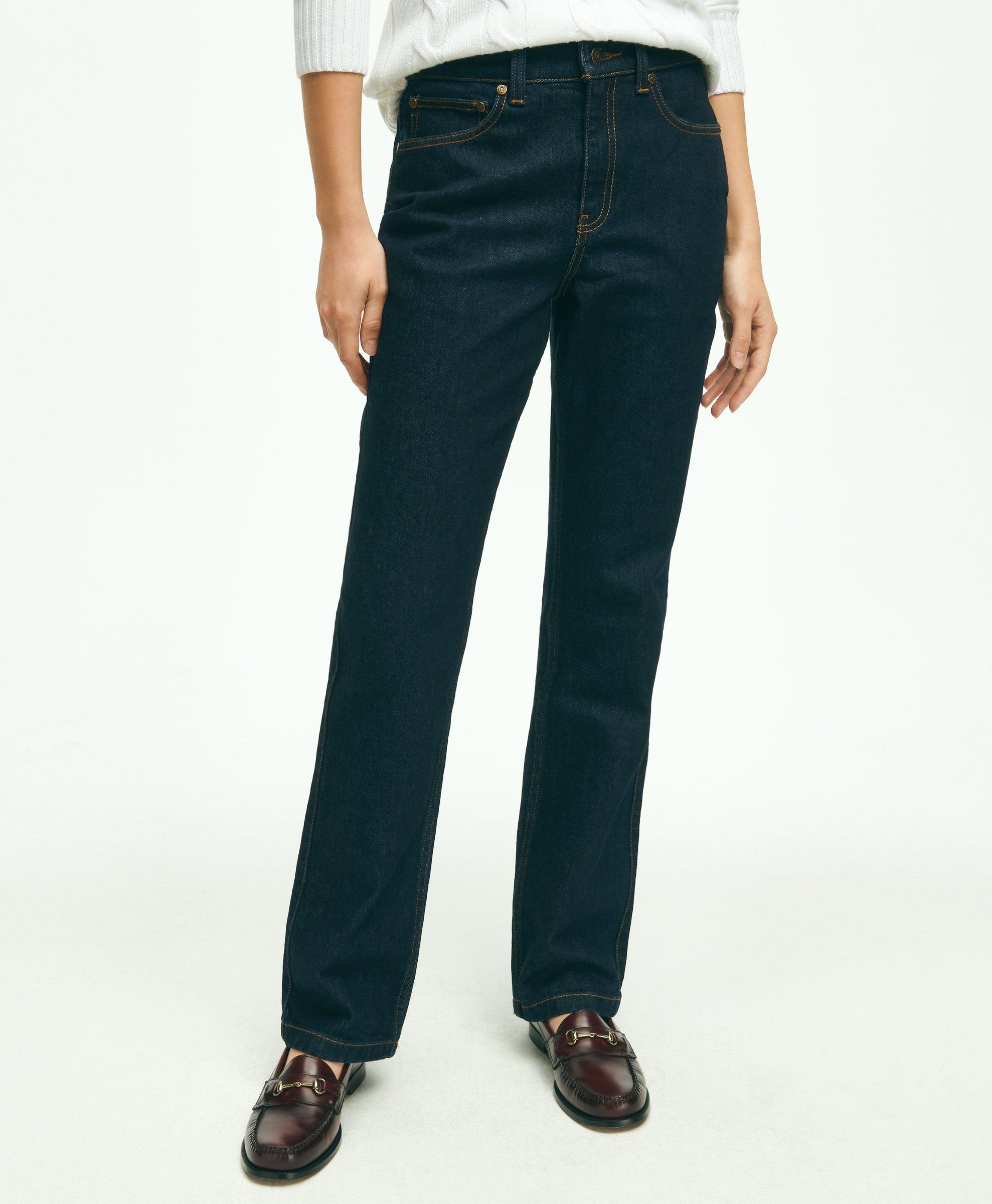 Slim Straight Leg 5-Pocket Denim Jeans