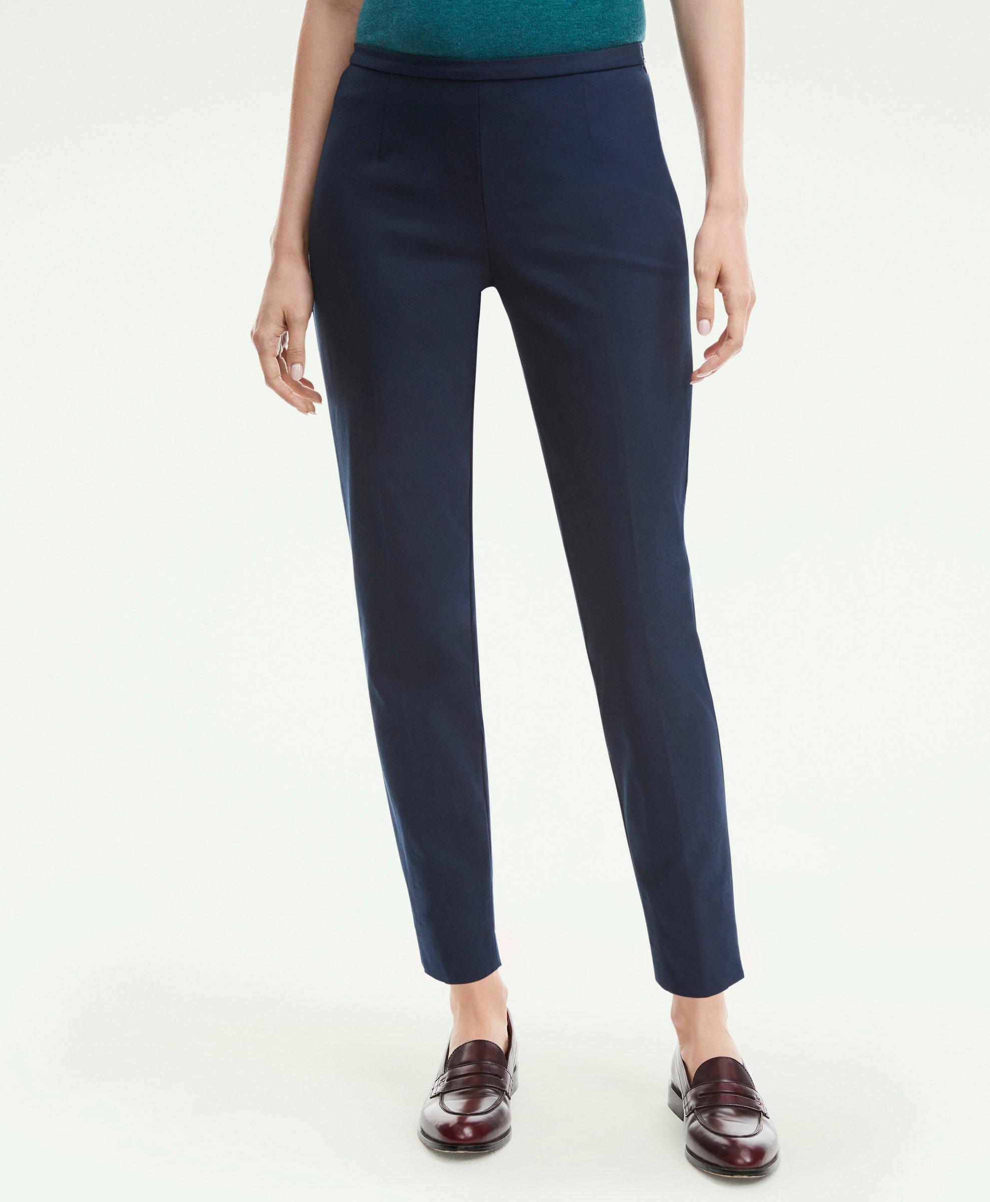 Stretch cotton trousers