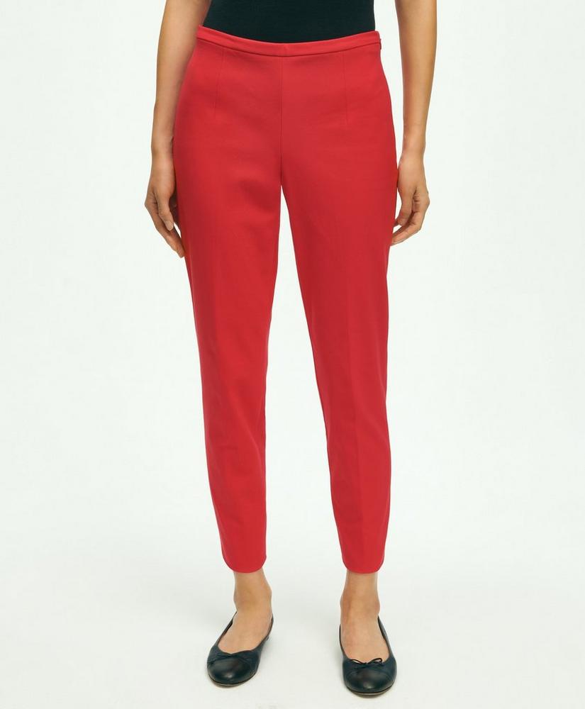 Side-Zip Stretch Cotton Pant, image 1