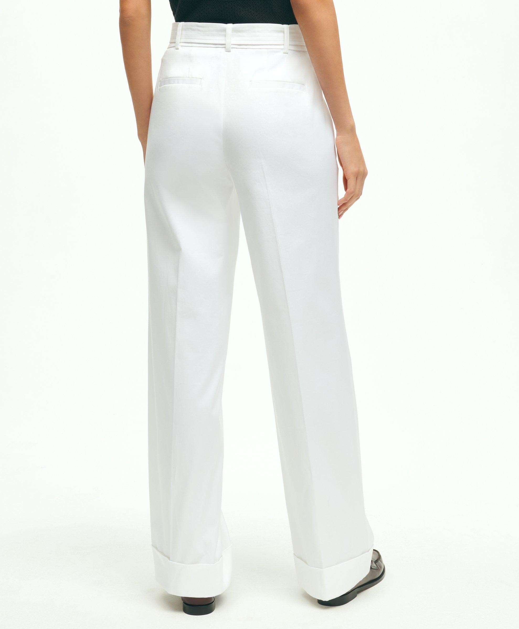 Linen Wide Leg Pleated Pants