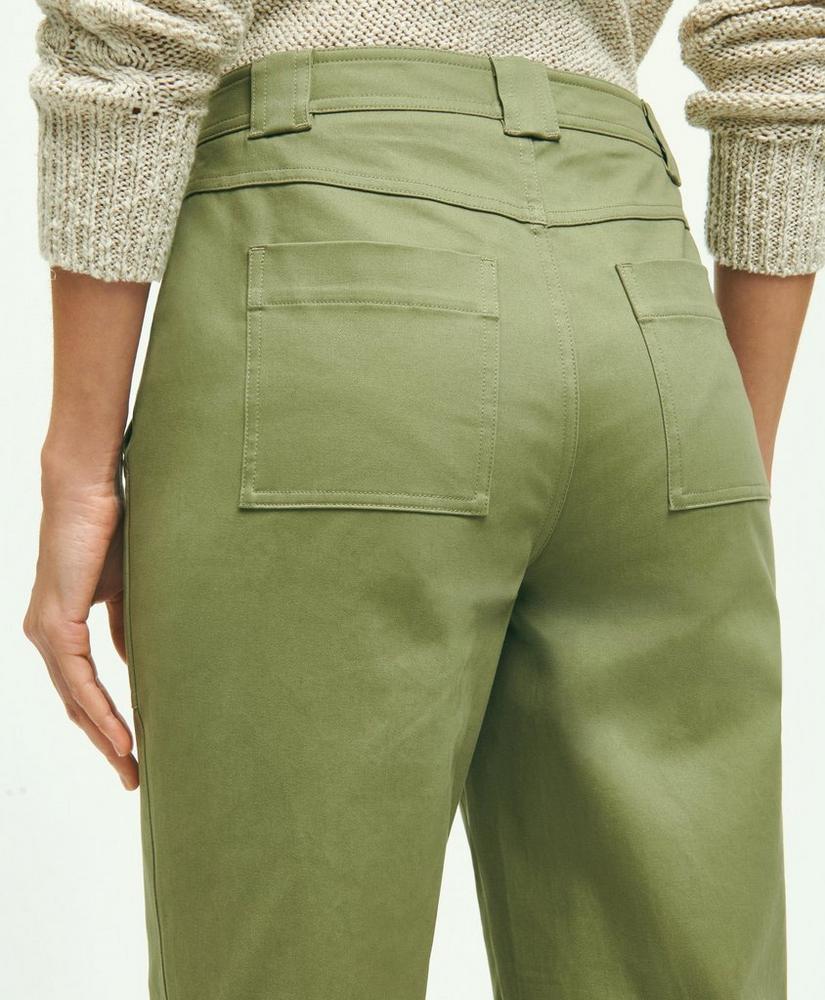 Stretch Cotton Relaxed Utility Pants, image 5
