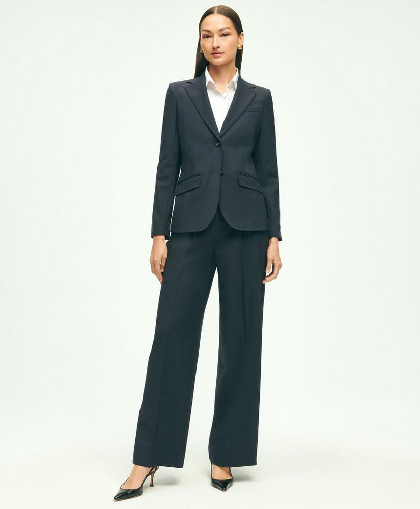 The Essential Brooks Brothers Stretch Pleat-Front Wide Leg Trousers, image 5