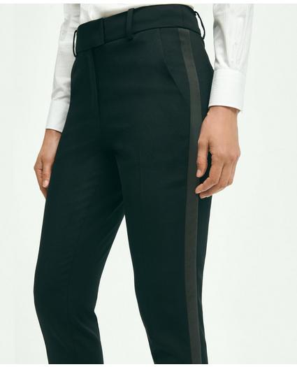 Stretch Merino Wool Blend Tuxedo Pants, image 4