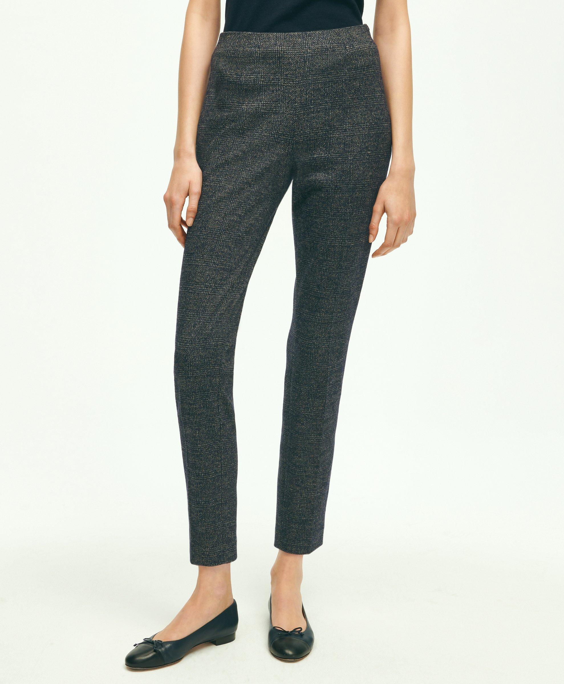 Plaid best sale cropped pants