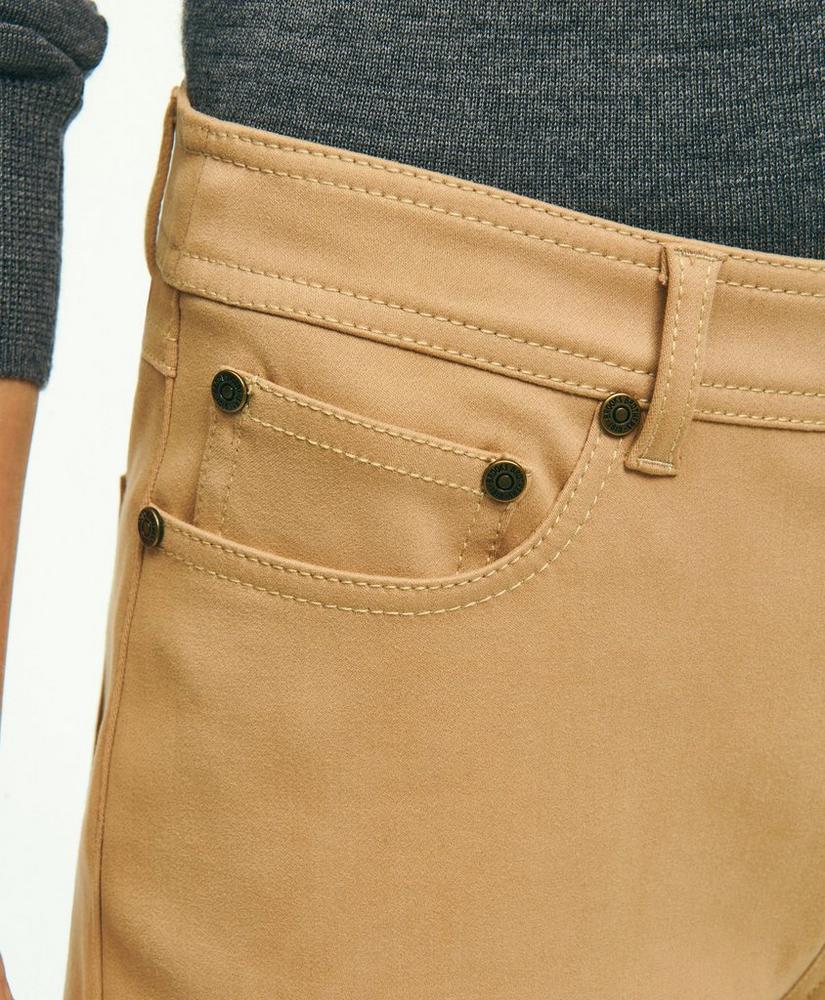Cotton Blend 5-Pocket Riding Pants, image 6