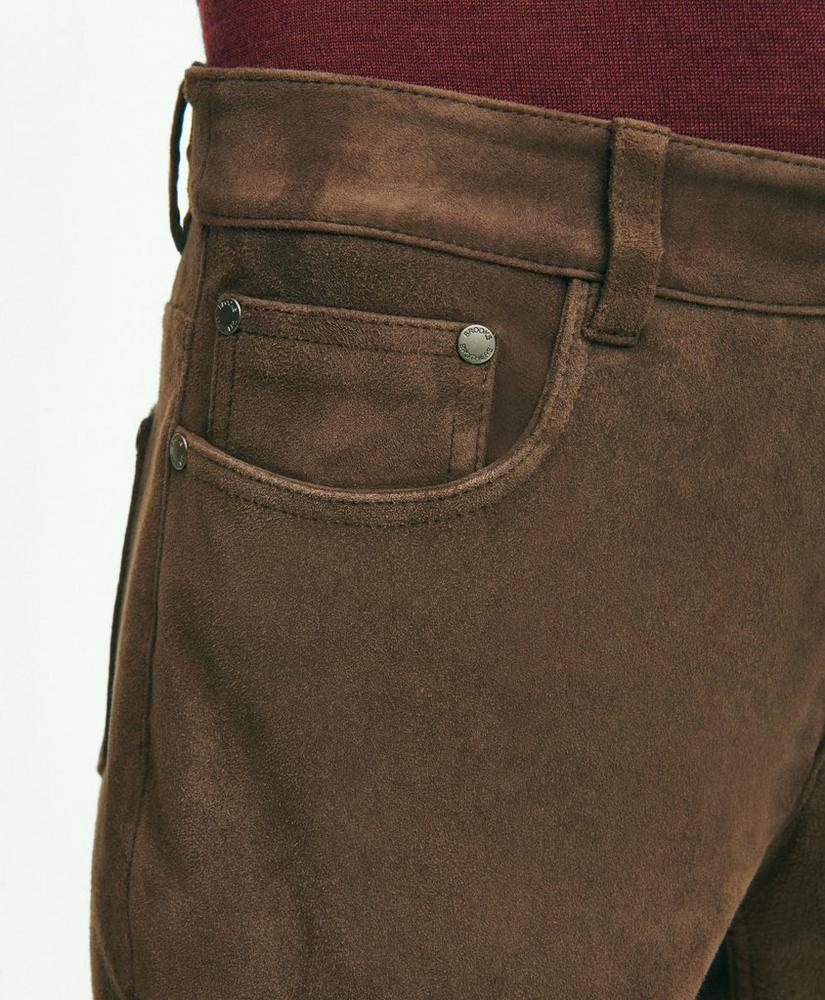 Suede 5-Pocket Pants, image 5