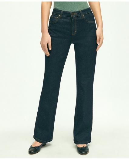 Stretch Cotton Bootcut Denim Jeans, image 1