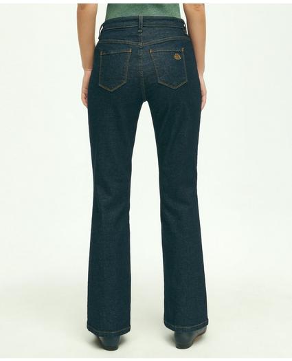 Stretch Cotton Bootcut Denim Jeans, image 3