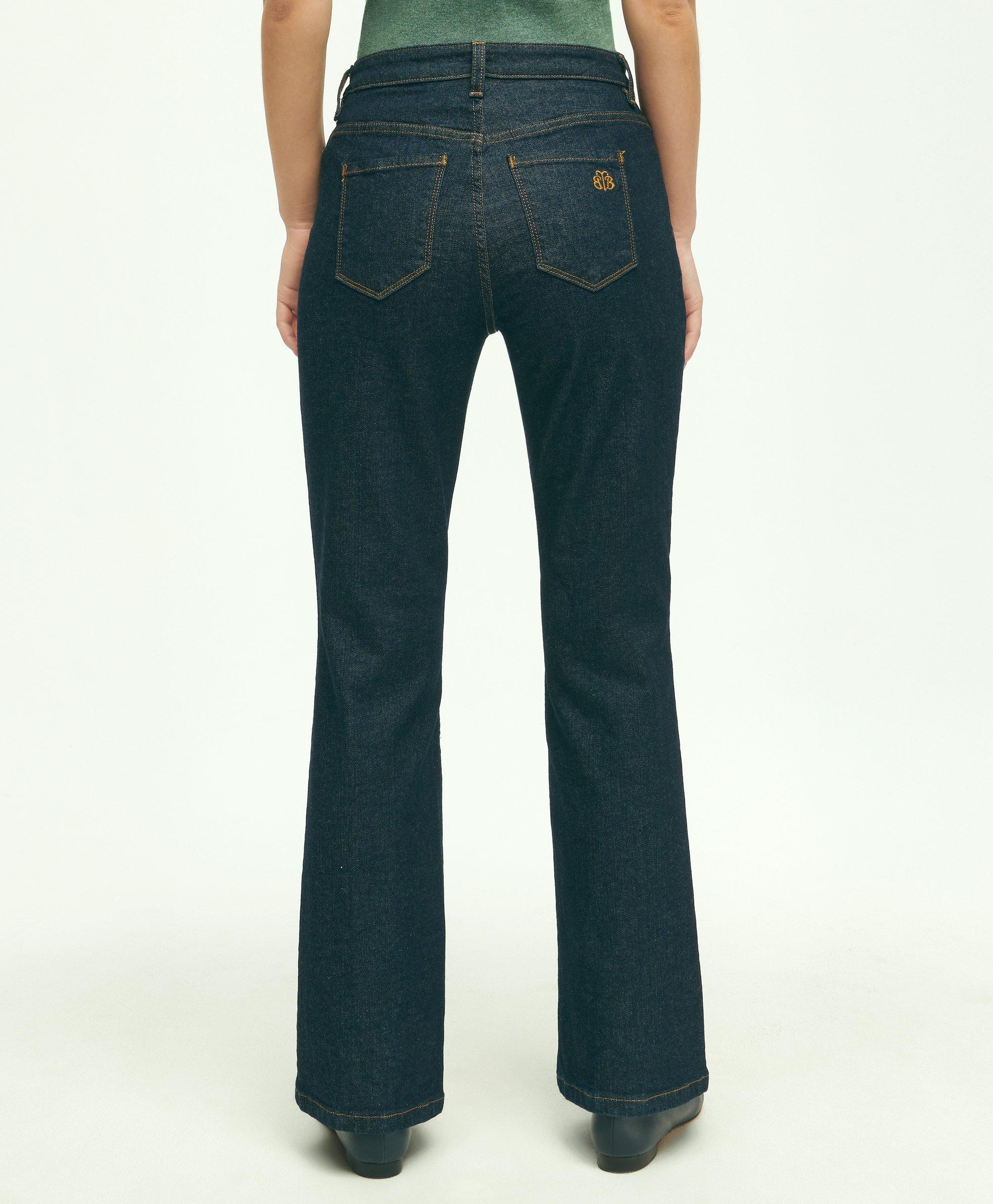 Denim Patch High Rise Bootcut