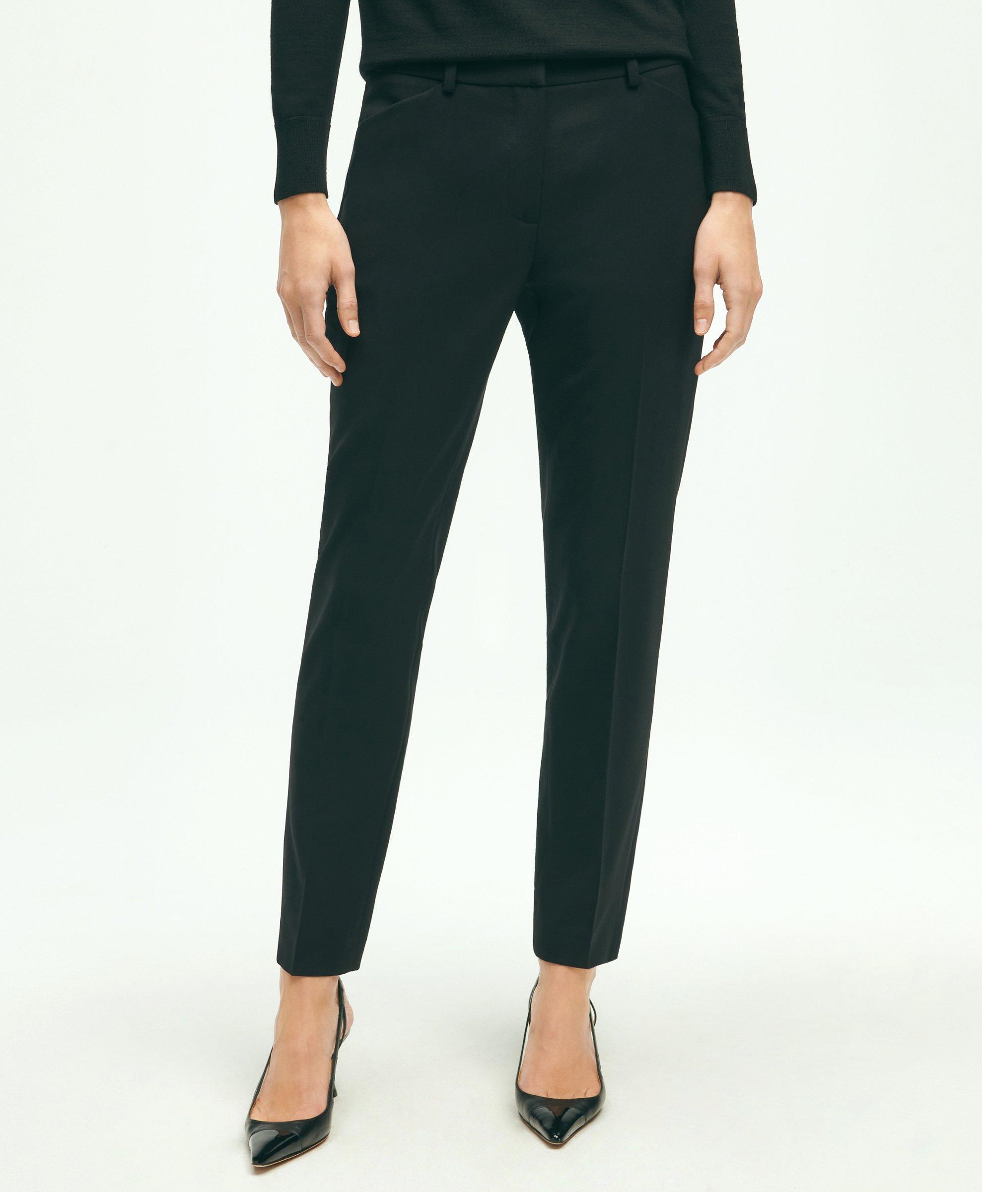 Stretch Wool Cropped Pants