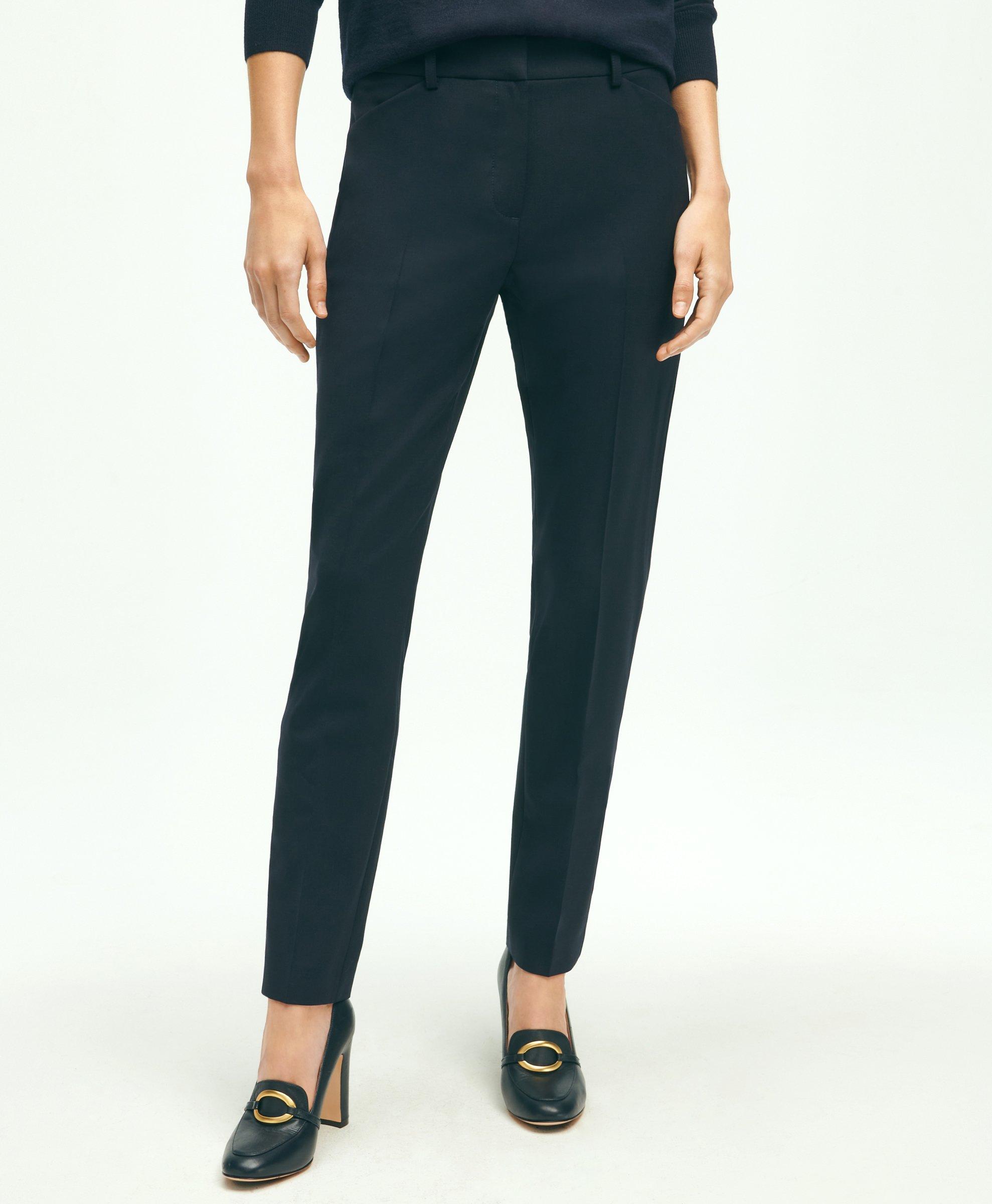 Stretch Wool Cropped Pants, image 1