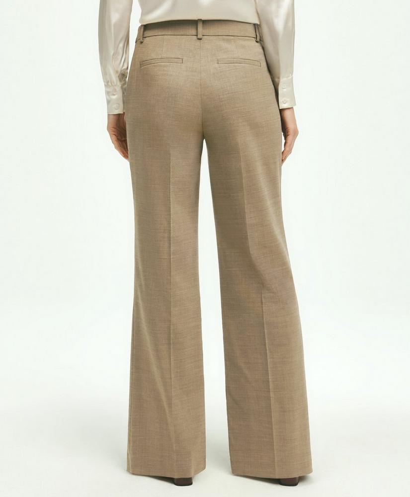Stretch Wool Wide Leg Trousers, image 3