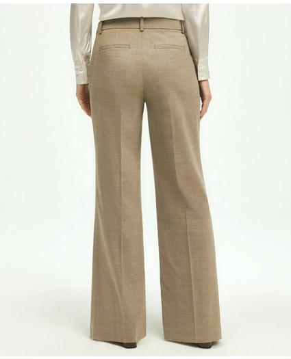 Stretch Wool Wide Leg Trousers, image 3