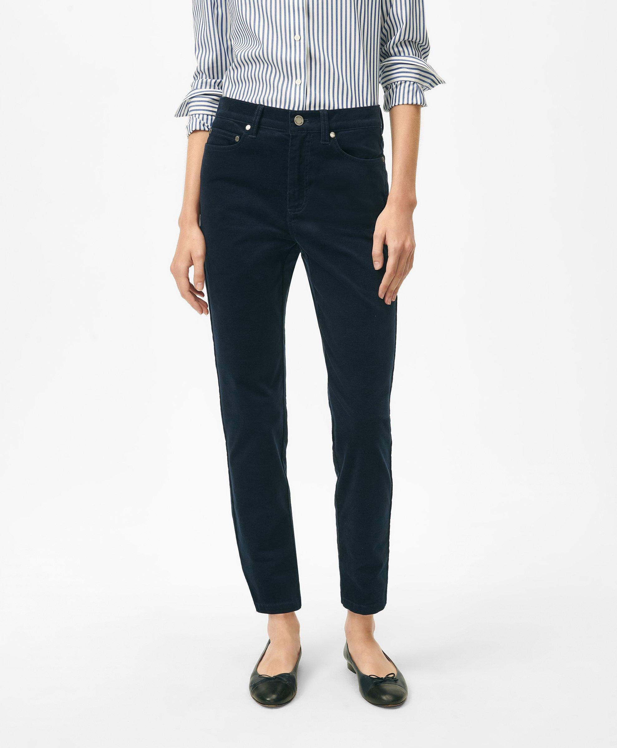 Brooks Brothers Five-pocket Corduroy Pants In Navy