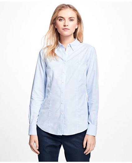 Non-Iron Tailored-Fit Supima® Cotton Dress Shirt, image 3