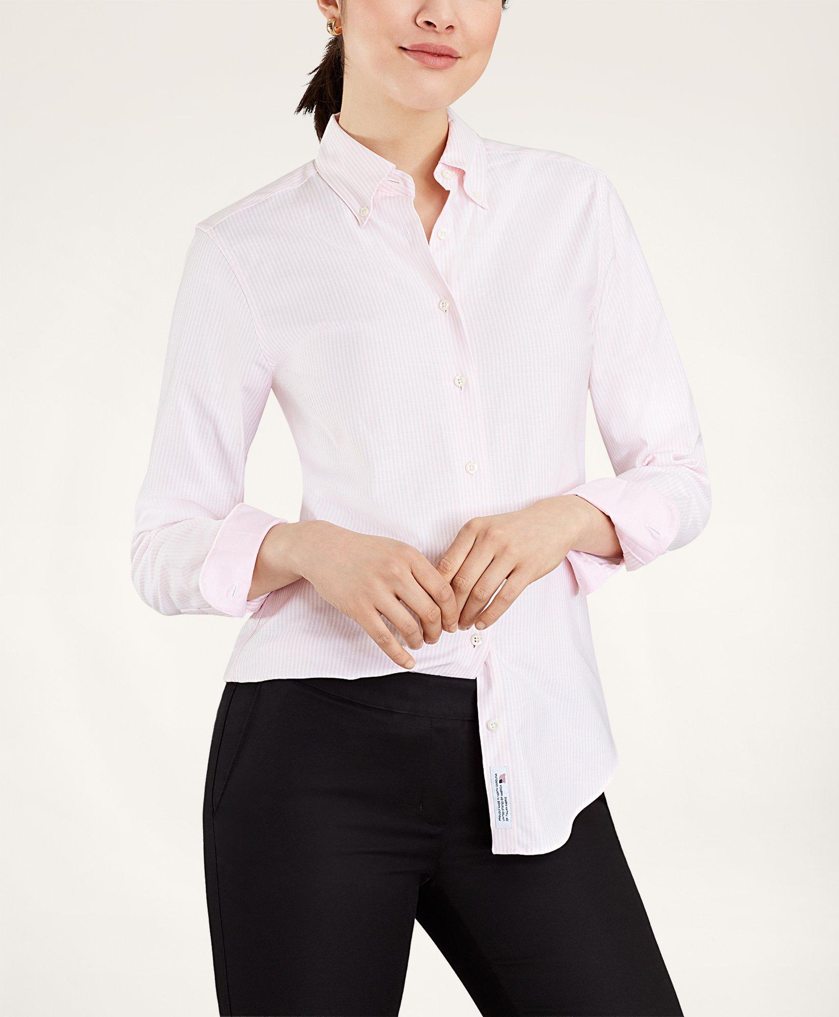 ladies oxford cloth button down shirts