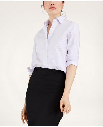 Classic-Fit Supima® Cotton Oxford Stripe Button-Down Shirt, image 2