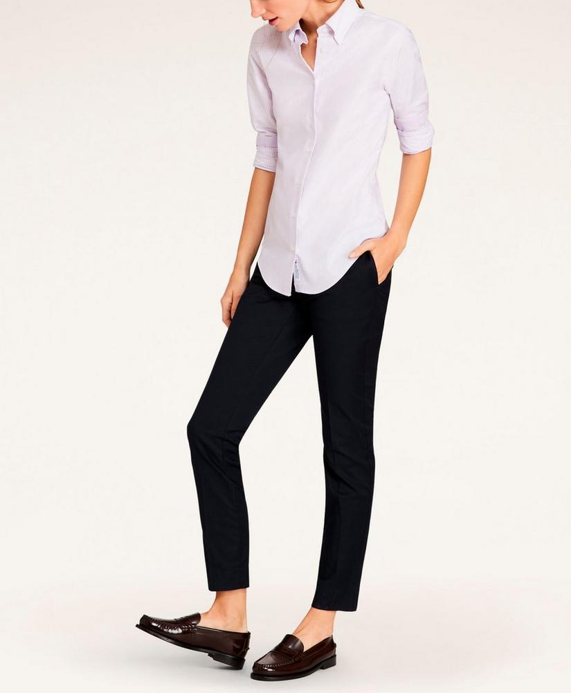 Classic-Fit Supima® Cotton Oxford Stripe Button-Down Shirt, image 3
