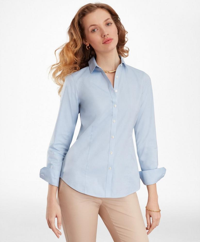 Non-Iron Tailored-Fit Stretch Supima® Cotton Dress Shirt