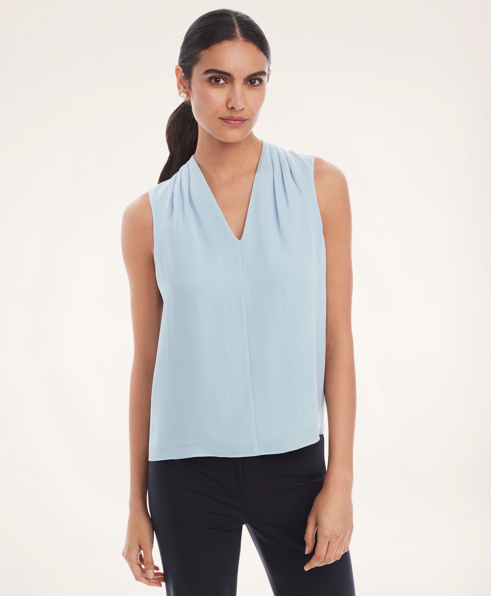 women's sleeveless shell blouses