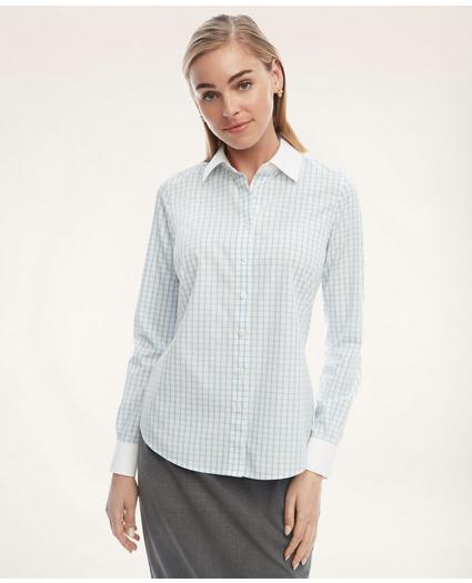 Fitted Non-Iron Stretch Cotton Dress Shirt, image 1