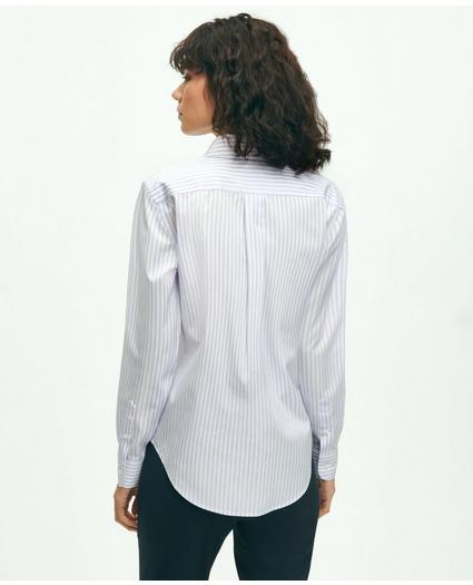 Classic Fit Stretch Supima® Cotton Non-Iron Bengal Stripe Dress Shirt, image 3