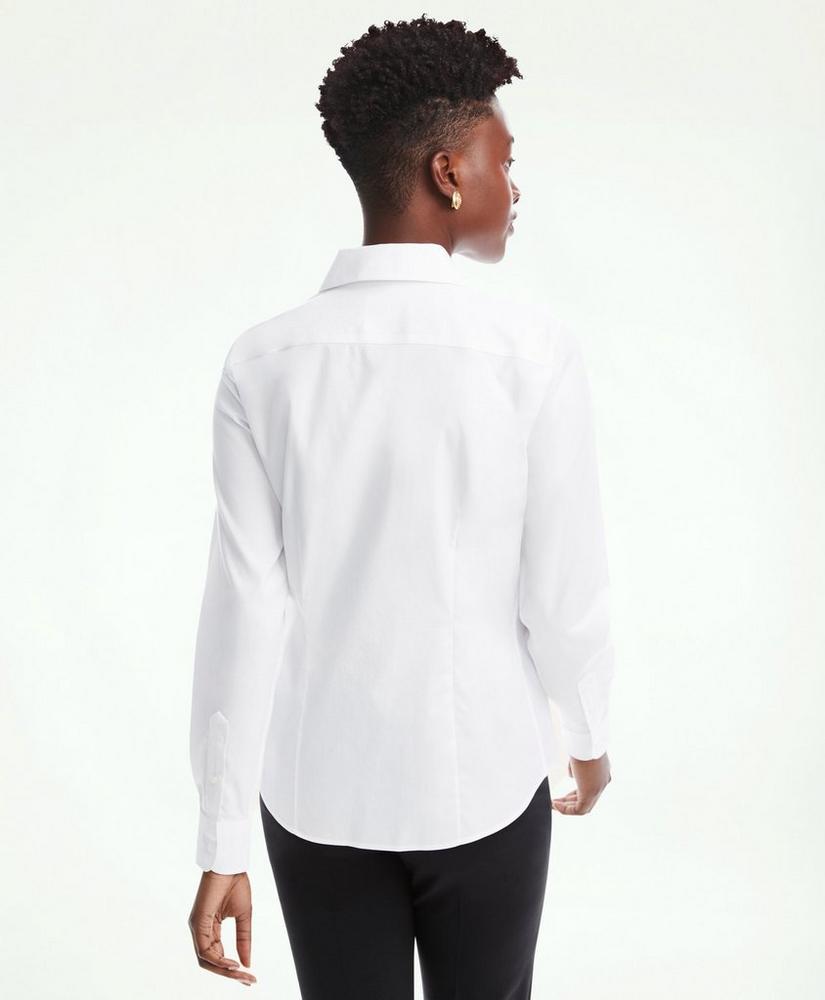 Fitted Non-Iron Stretch Supima® Cotton Dress Shirt, image 3