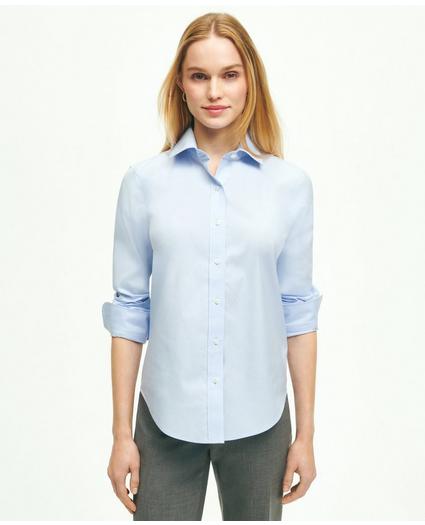 Classic-Fit Non-Iron Stretch Supima® Cotton Dress Shirt, image 1