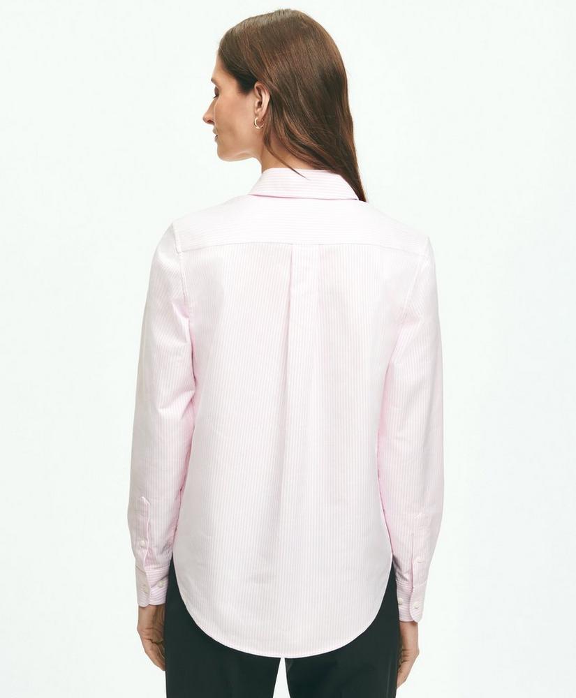 Classic-Fit Cotton Oxford Stripe Shirt, image 4