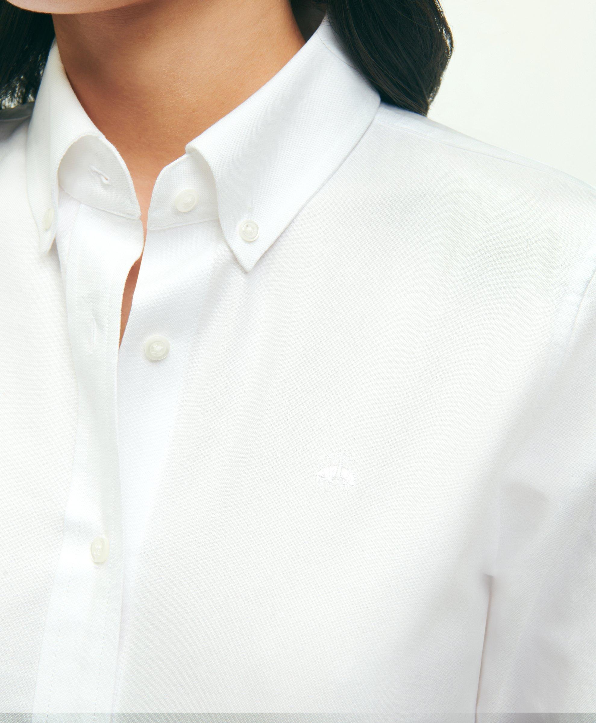 White Regular Fit Washed Button Down Oxford Shirt - Casual Shirts