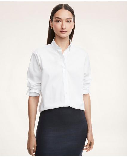 Relaxed Fit Stretch Cotton Poplin Shirt, image 1
